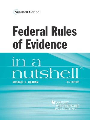 cover image of Federal Rules of Evidence in a Nutshell, 9th